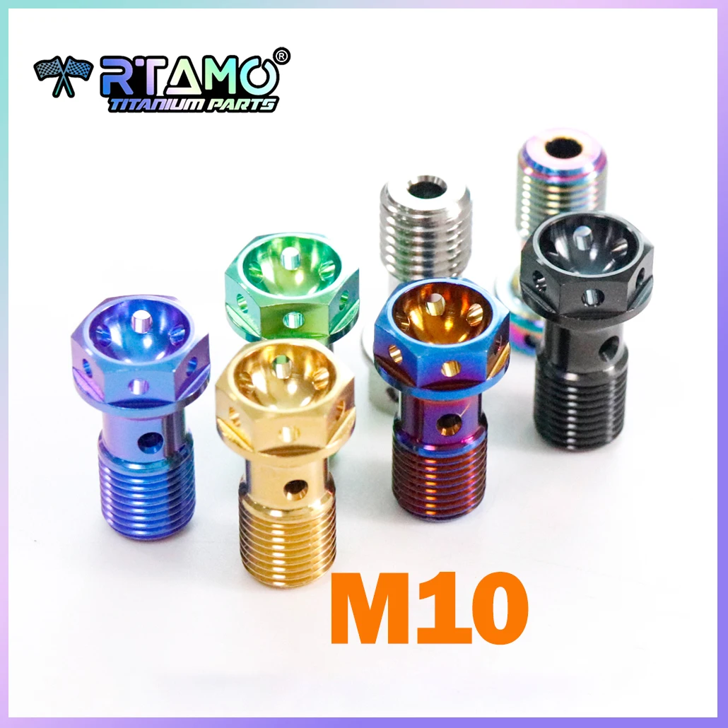 M10X1.0/1.25 Pitch Titanium Banjo Bolt for Brembo Galespeed F901 Adelin AK Brake Caliper Master Cylinder