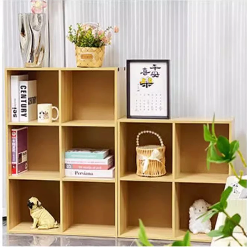 Wood White Bookcase Modular Living Room Bedroom Coffee Bottle Laundry Room Bookshelf Book Raf Room Organization And Storage