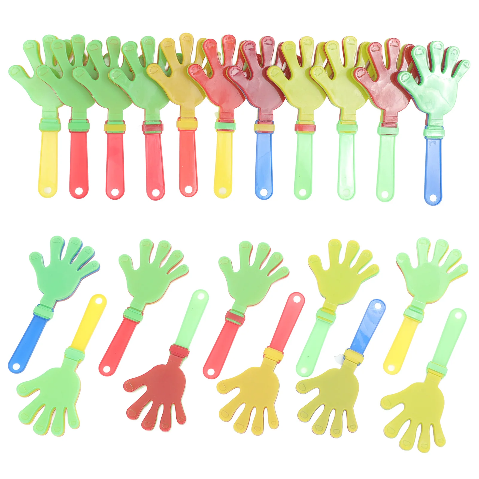 

20 Pcs Cheering Party Supplies Hands Clapper for Performing Large Toy Palm Clapping Device Applause Maker Sports Game