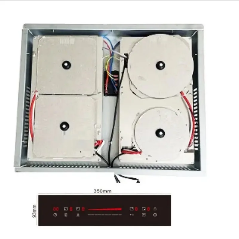 SpotFlush-Mount Invisible Induction Cooktop – Built-In Under Countertop, Works with Glass/Quartz Surfaces (Max 20mm), 220V