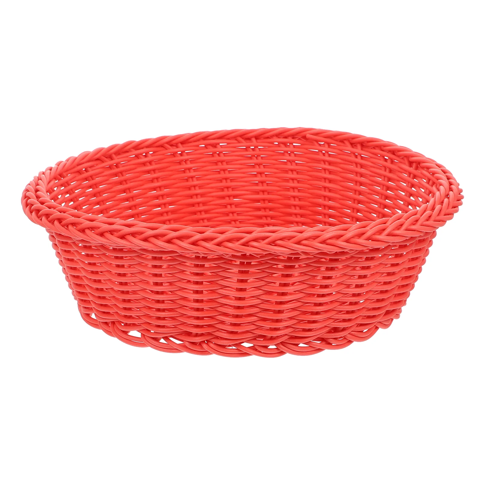 

Plastic Fruit Storage Tray Material Large Size Woven Design Vegetable Basket Bowl Snack Serving Tray Home