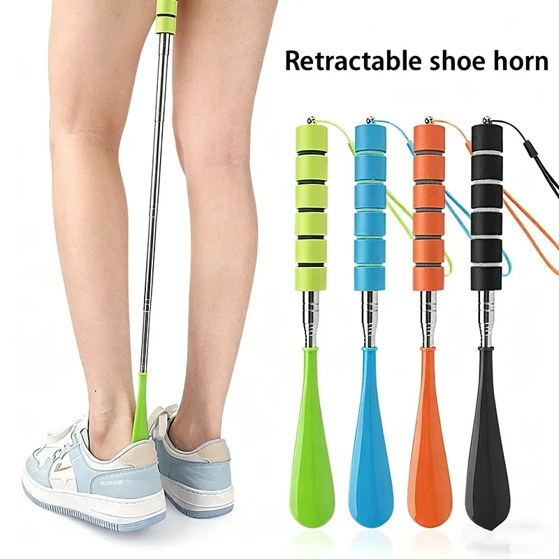 Dehnbarer Langer Metall-Schuhlöffel 30cm-71cm für Schwangere, Senioren, Haushalt, Schuhhorn, Schuhschaufel