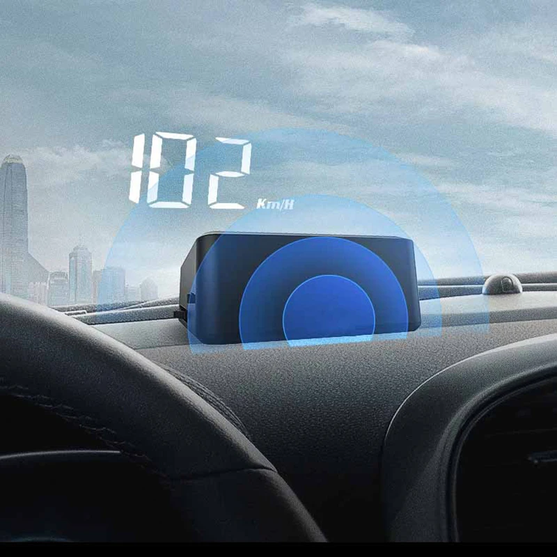 Car Speedometer HUD With Packing Phone Number Shower Driving Speed Head Up Display Windshield Projector For Truck Vehicles