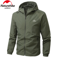 Naturehike Windbreaker Men Tactical Jacket Waterproof Outdoor Hooded Coat Sports Military European Field Climbing Thin Outwear