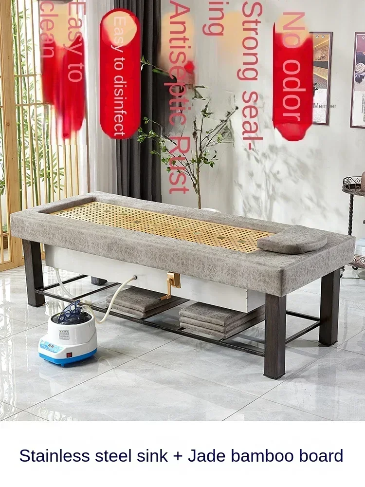 

Bestselling Stainless steel inner groove fumigation moxibustion dual-purpose bed for whole body home therapy in beauty salons