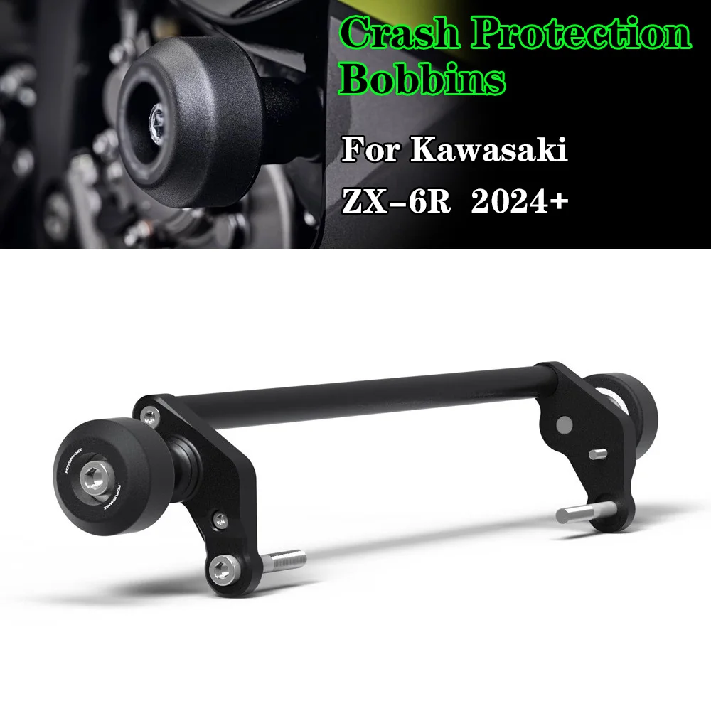 

For Kawasaki ZX6R ZX-6R ZX636 2024-2025 Motorcycle Falling Protection Frame Slider Fairing Guard Crash Pad Protector