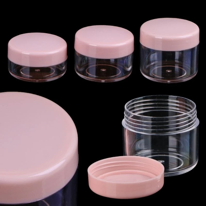 97QC mini muestra botella cosmética jarro maquillaje macizo crema para contenedor bálsamo labial