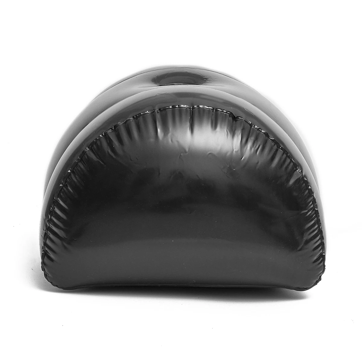 黒の半円形のインフレータブル枕、屋外旅行用インフレータブル枕、体のインフレータブルクッションを収納できます