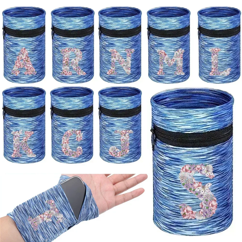 Sports Wristband Bags Wrist Support Brace Wrap Bandage Wristbands Wrist Protector Running Sport Safety Rose Flower Wrist Brace