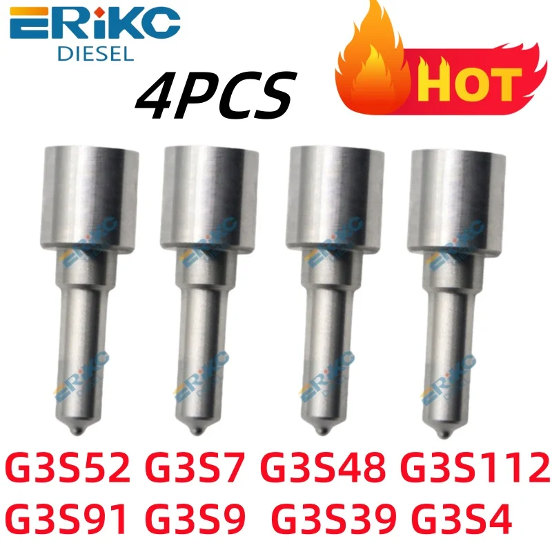

G3S52 G3S7 G3S48 G3S112 G3S91 G3S9 G3S39 G3S4 Diesel Injector Nozzle Sprayer for Denso 4pc ERIKC