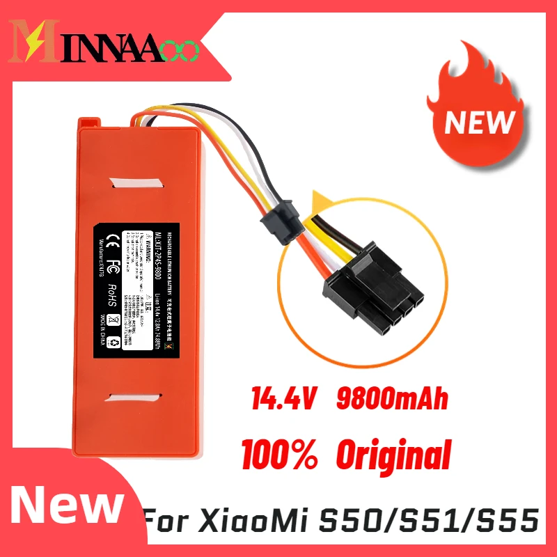 

14.4V Replacement Battery for Xiaomi Mijia 2051-4S1P-MM Vacuum Cleaner Sweeping Mopping Robot