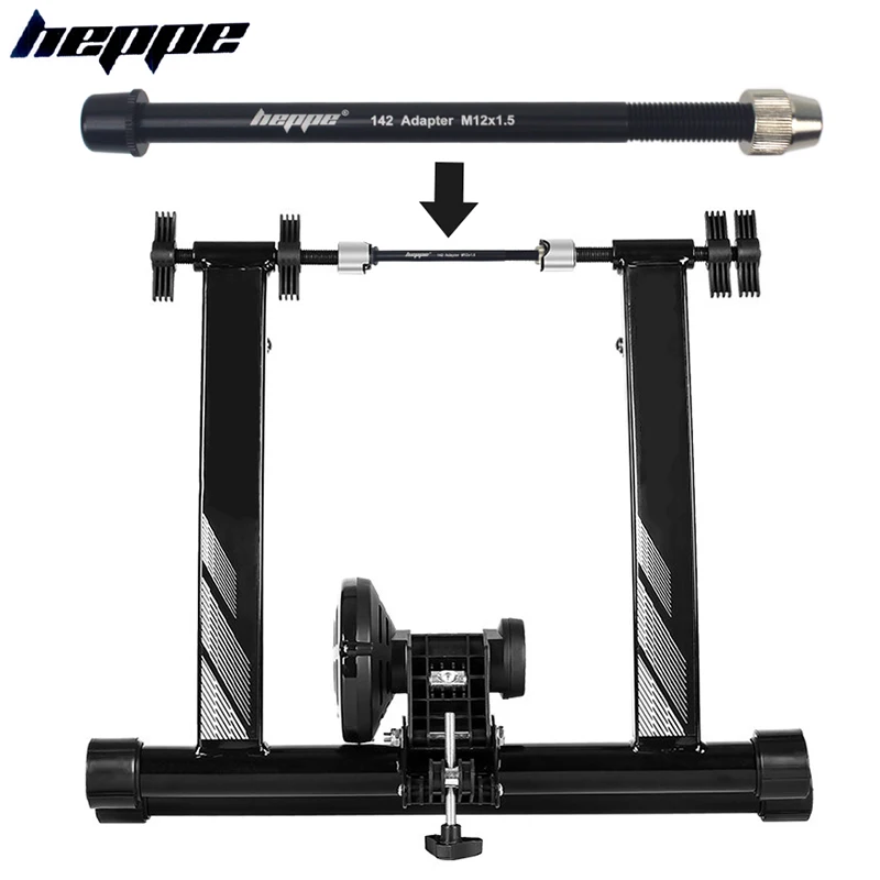 HEPPE Bike Trainer Thru Axle MTB Bike Trainer Shaft Skewer 12x142 12x148 Trainer Axle Quick Release M12xP1.0/1.5/1.75