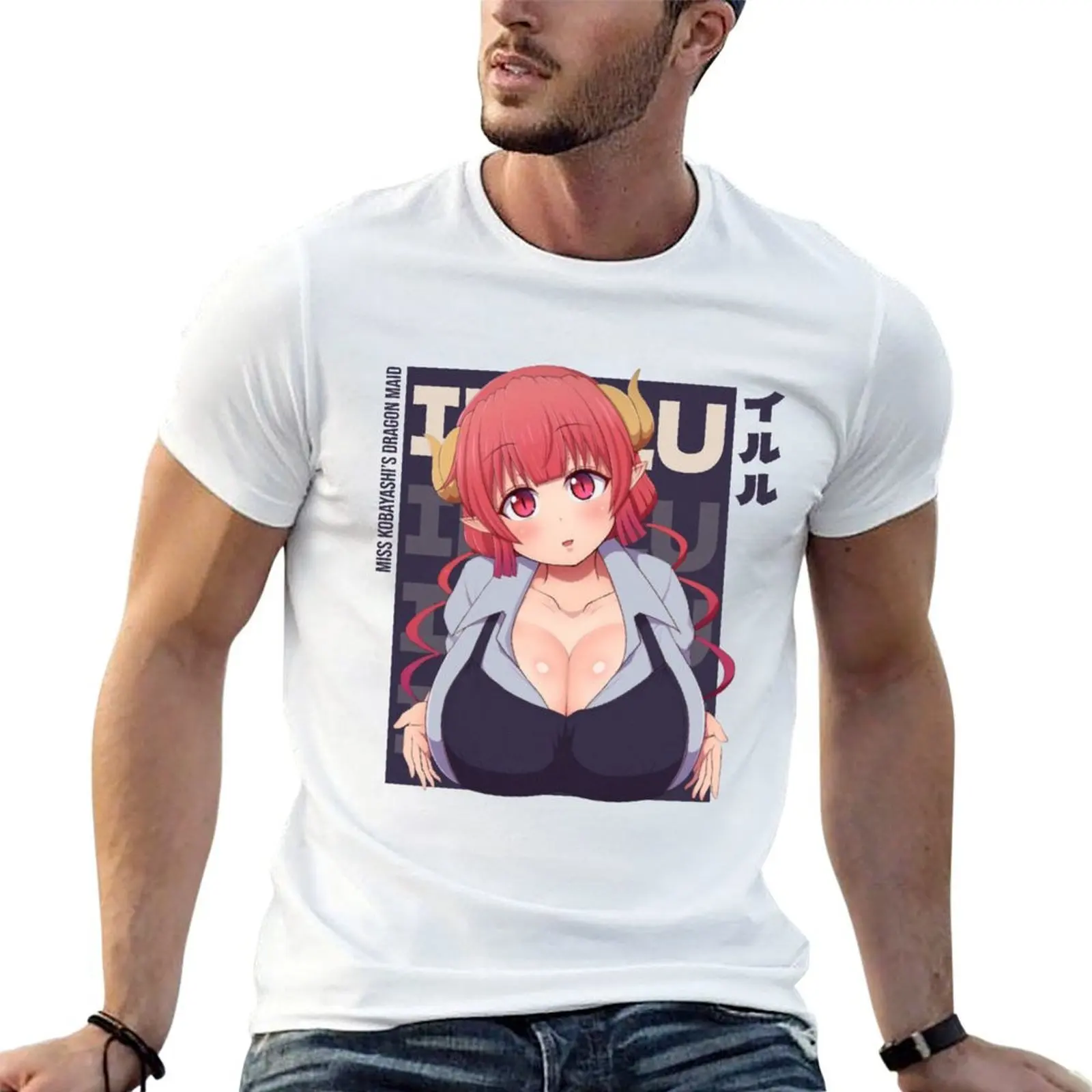 

Ilulu Miss Kobayashis Dragon Maid T-Shirt t shirts with prints man t shirts high quality luxury brand T-Shirt