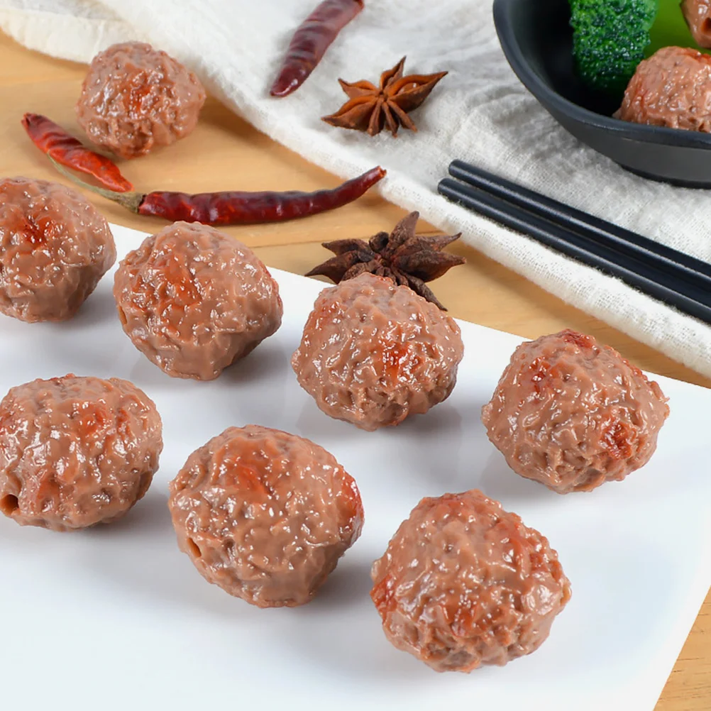 Fake Meat Prop Simulated Beef Ball Props Food Photography Meatball Model Artificial