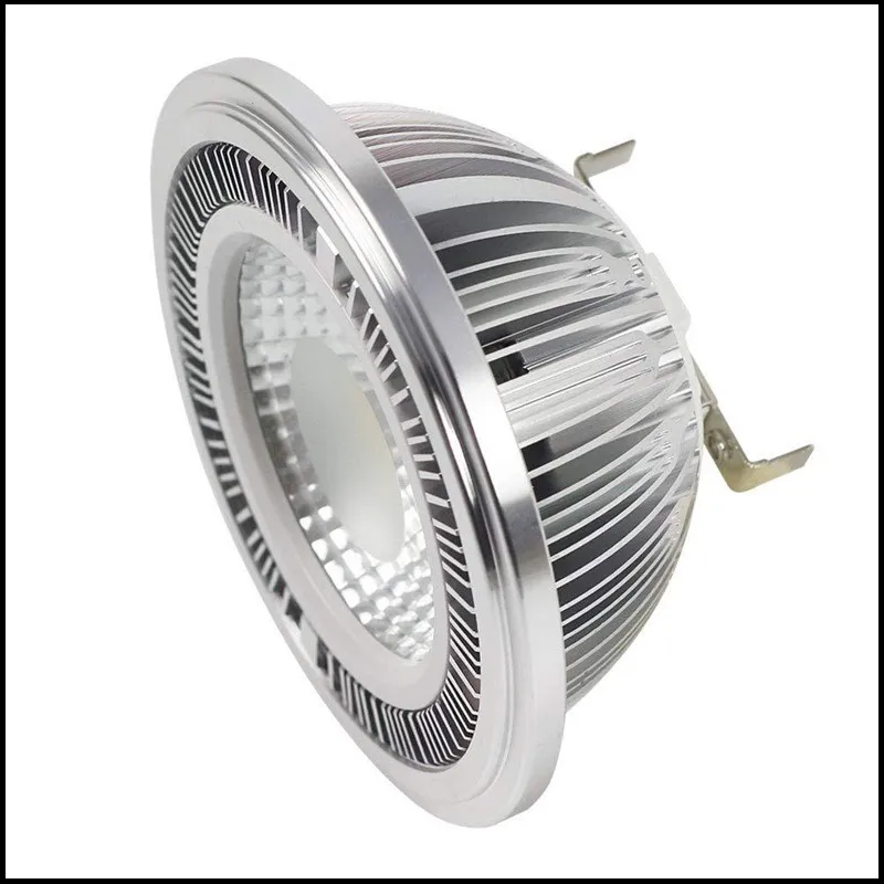 1pcs LED AR111 Lamp 10W 15W 220V 12V Dimmable GU10 G53 Base Substitute Halogen Lamps LED Downlight ES111 COB Spotlight