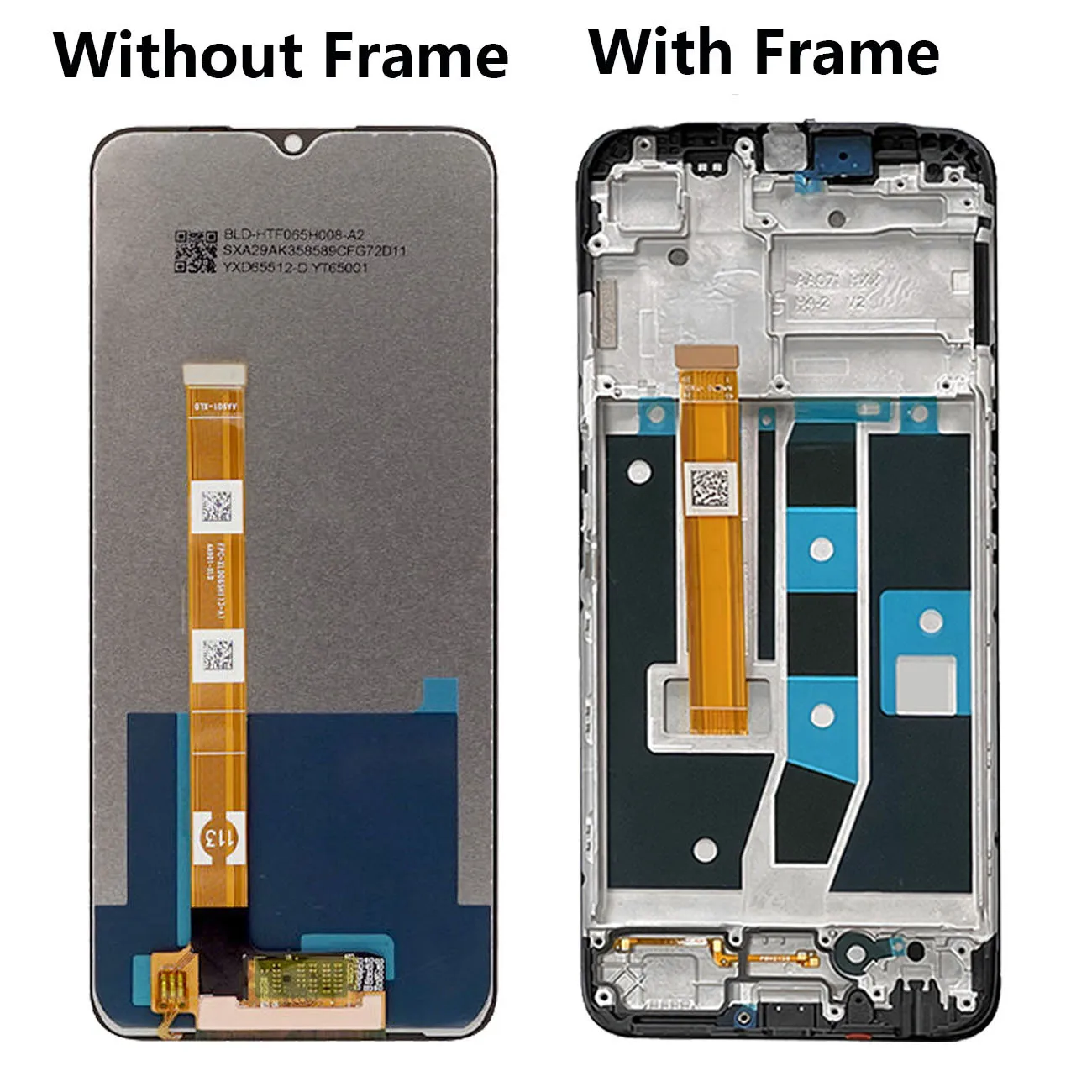 Original LCD Display With Frame Touch Screen For  Mobile Phone OPPO A54S CPH2273 Panel Digitizer Assembly Spare Repair  Parts