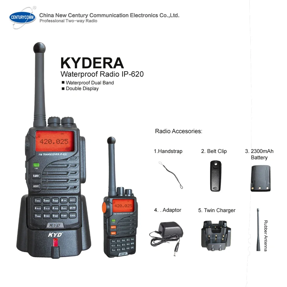 5w Outdoor Waterproof IP-620 PTT Systems Walkie- Talkie