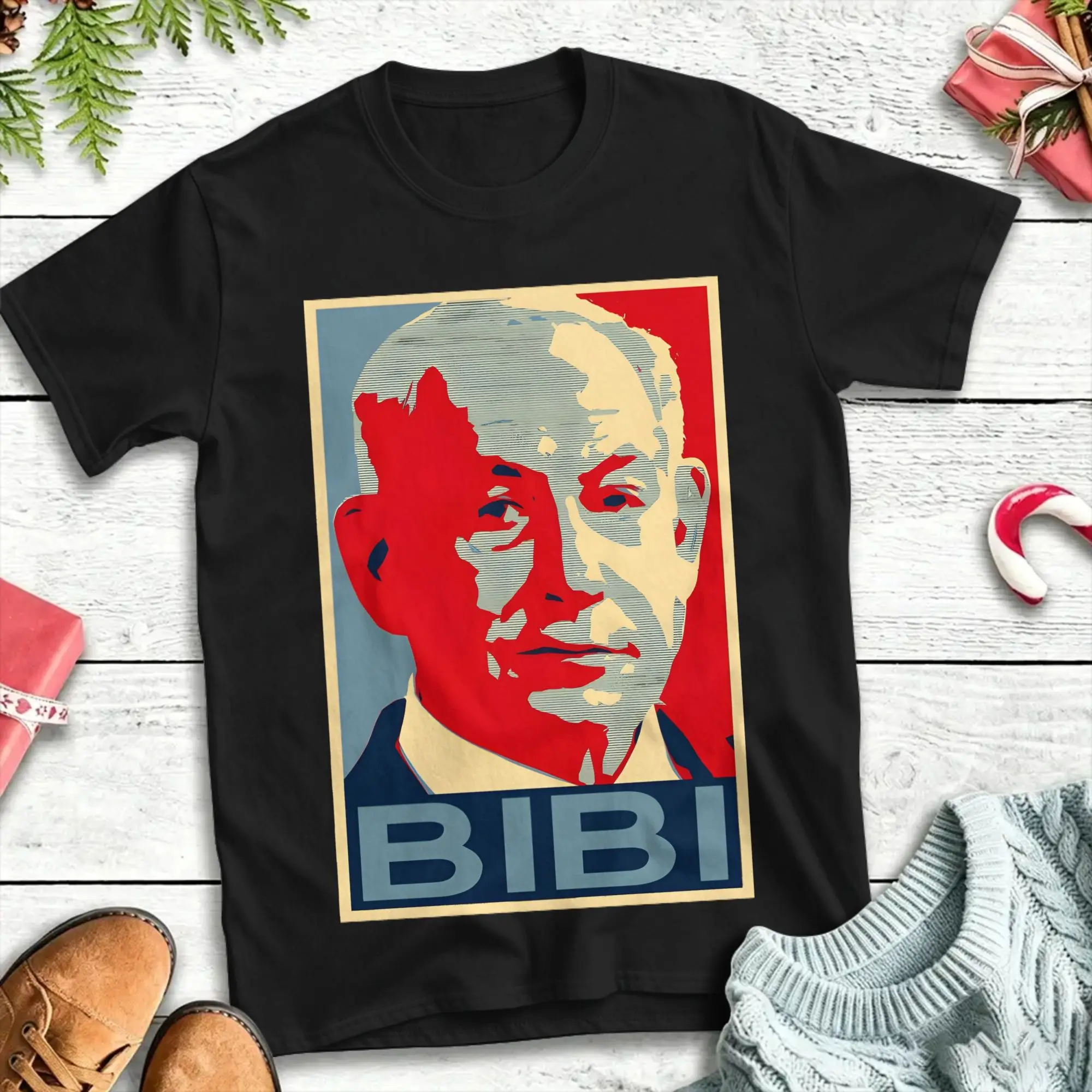 Benjamin Netanyahu BIBI 100 Cotton T Shirts  Fashion Tee Shirt for Mens Summer Aesthetic Casual Short Sleeve Top Tees