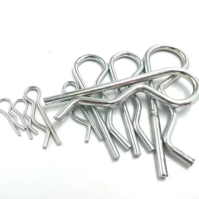 10/20pcs M1 to M4 Steel R Type Spring Cotter Pin Wave Shape Split Clip Clamp Hair Tractor Pin for Car Rod Diameter = 1 to 4mm