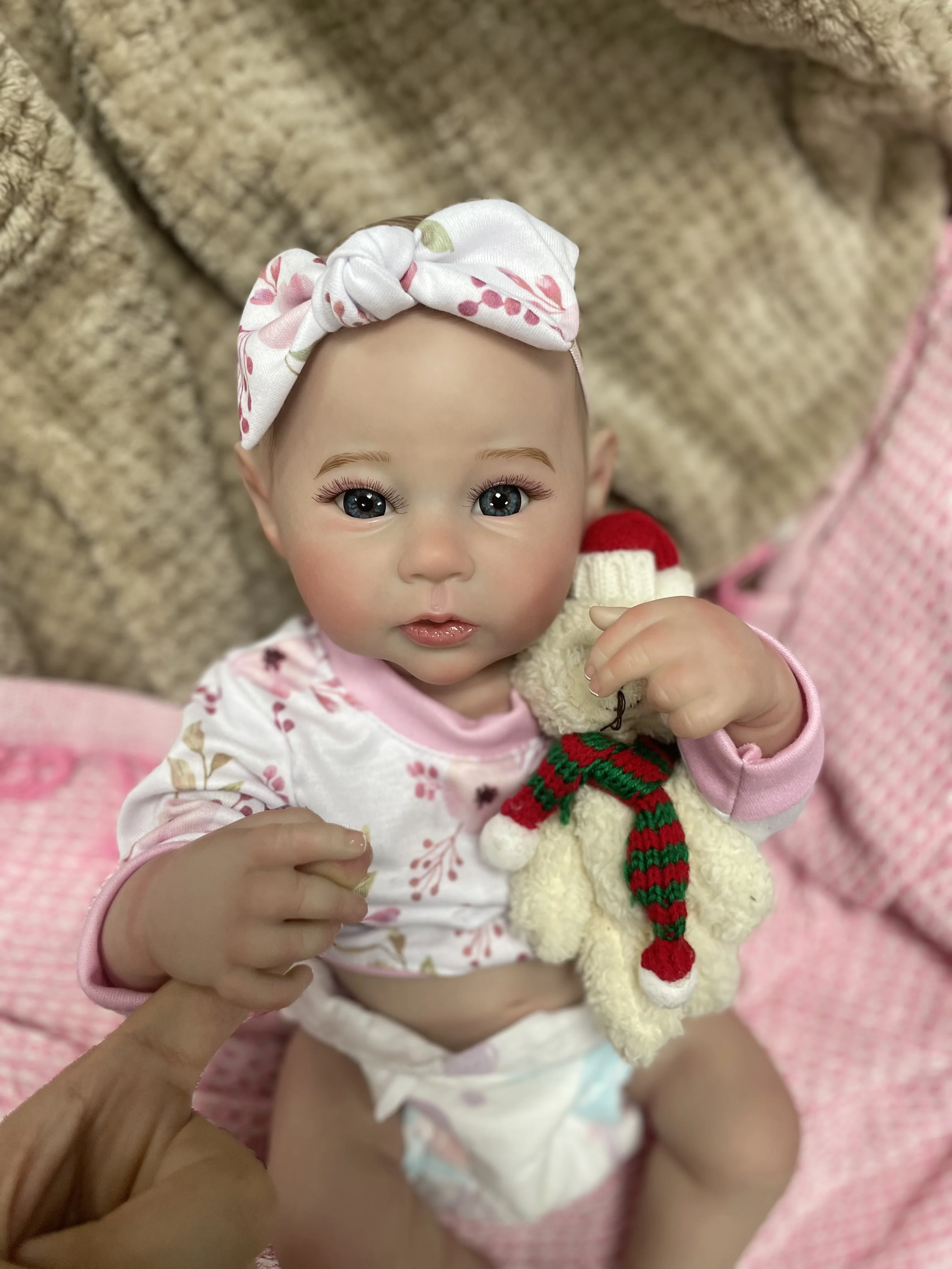 Muñeca de bebé Reborn con acabado de 18 pulgadas, cuervo Adorable, niña de cuerpo completo, vinilo de silicona lavable, regalo de Navidad para recién nacido, juguete de cumpleaños
