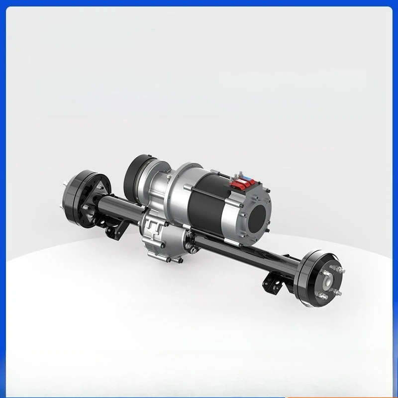 Low noise 3000W-7500W quiet electric vehicle rear axle permanent magnet synchronous drum brake electric drive axle