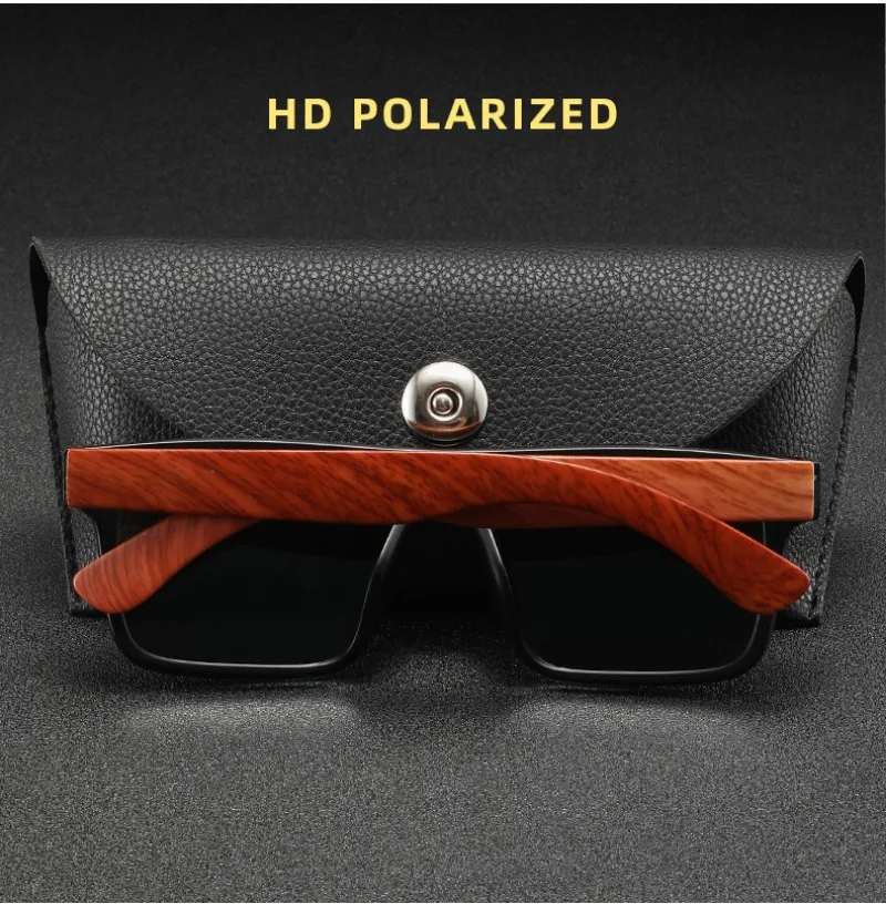 Men's Outdoor Sports Polarized Sunglasses Driving Sunshade Sun Glasses Trendy Bamboo and Wood spring Feet Eyewear UV400 Shade view 3