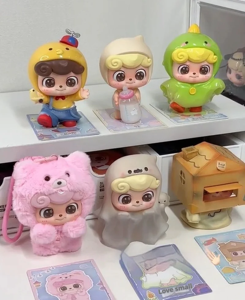 

Genuine Q.kid Blind Box Cute Ghost Series Anime PVC Collectible Figurine Trendy Toy Gift Desktop Decor Ornament