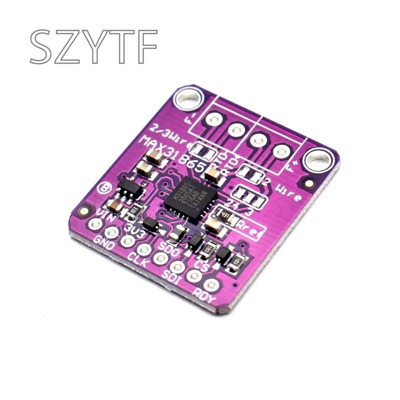 MAX31865 Temperature Sensor Module GY-MAX31865 RTD Digital Conversion Module Electronic DIY Board PT100-PT1000 for Arduino