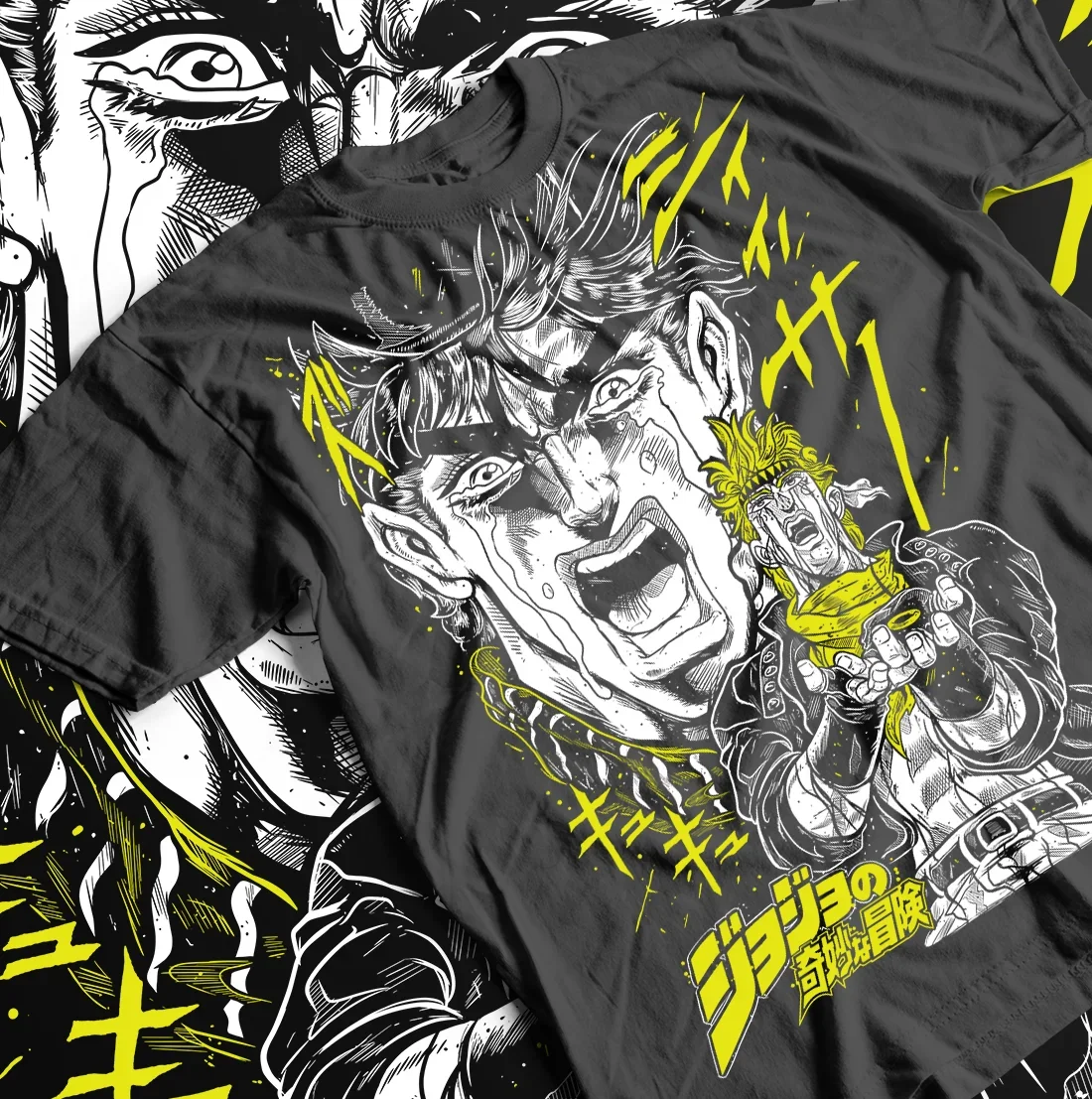 Jojo 's Bizarre Adventure T-Shirt Anime Manga Graphic Design Shirt Tee All Size