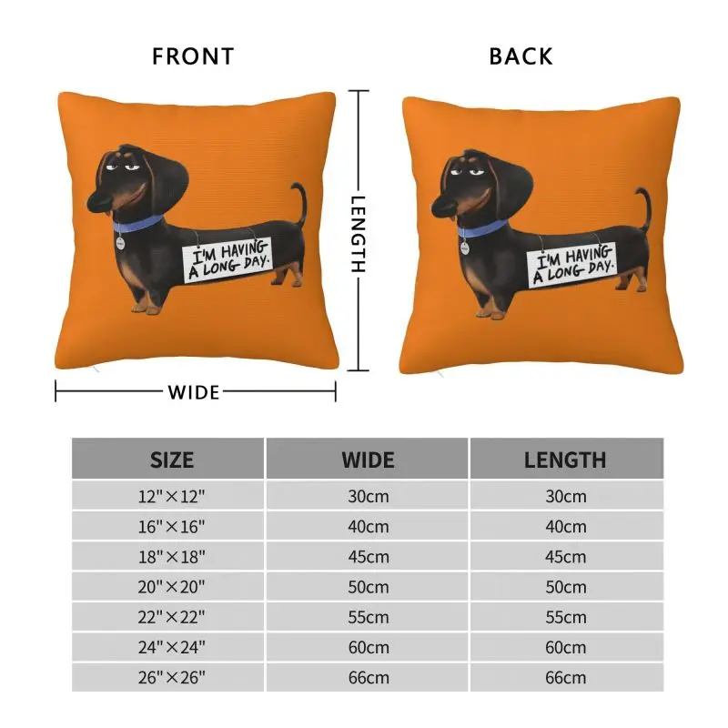 Nordic Kawaii Dachshund Cushion Cover Soft Sausage Badger Wiener Dog Pillow Case Decoration