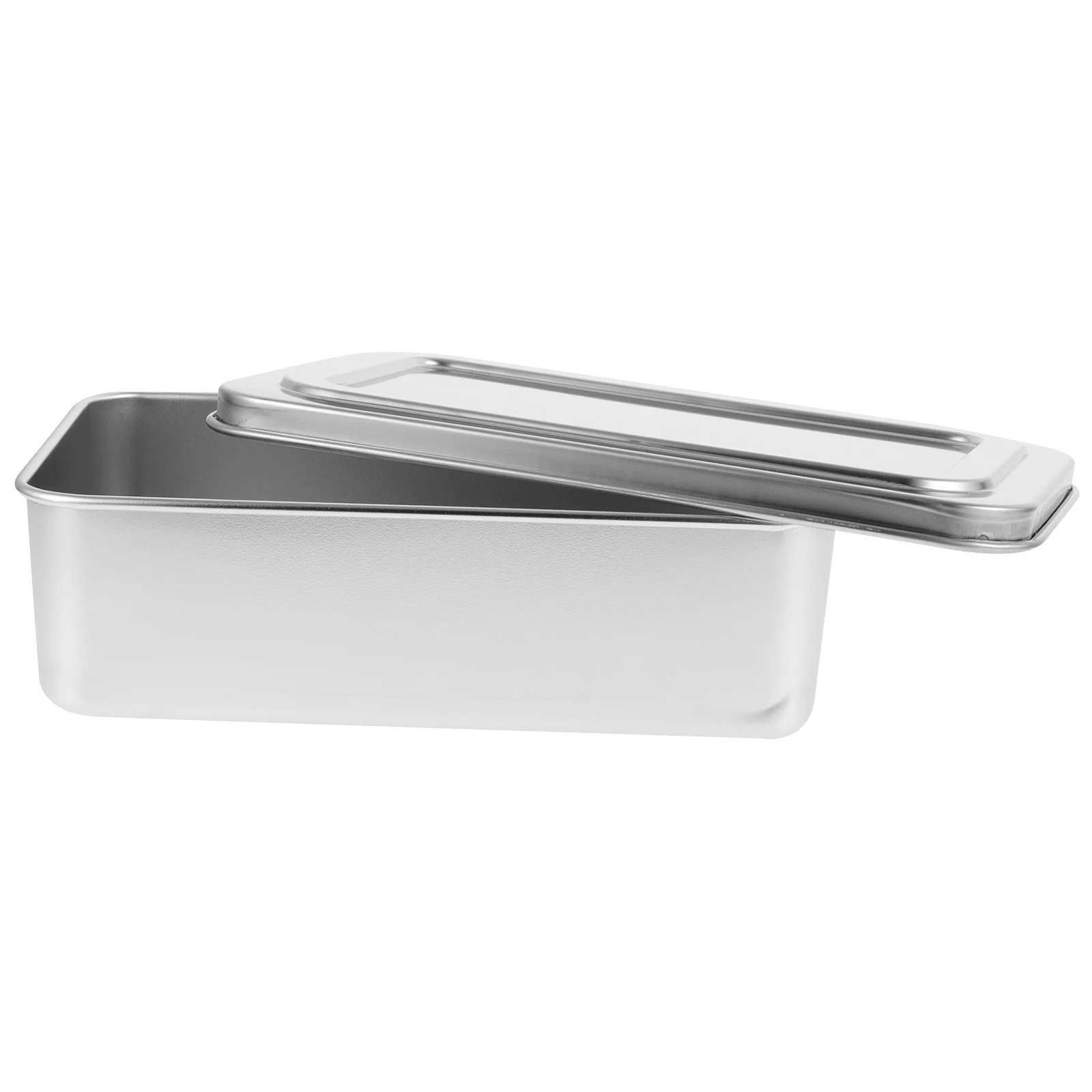 Covered Baking Tray Easy to Pans Cake with Lid Deep for Kitchen Stainless Steel Bread Metal Desserts Space-saving