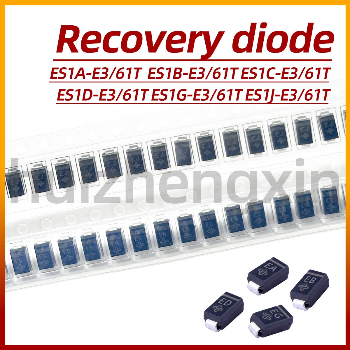 20PCS ES1A-E3/61T ES1B-E3/61T ES1C-E3/61T ES1D-E3/61T ES1G-E3/61T ES1J-E3/61T DO-214AC/SMA Ultrafast recovery diode