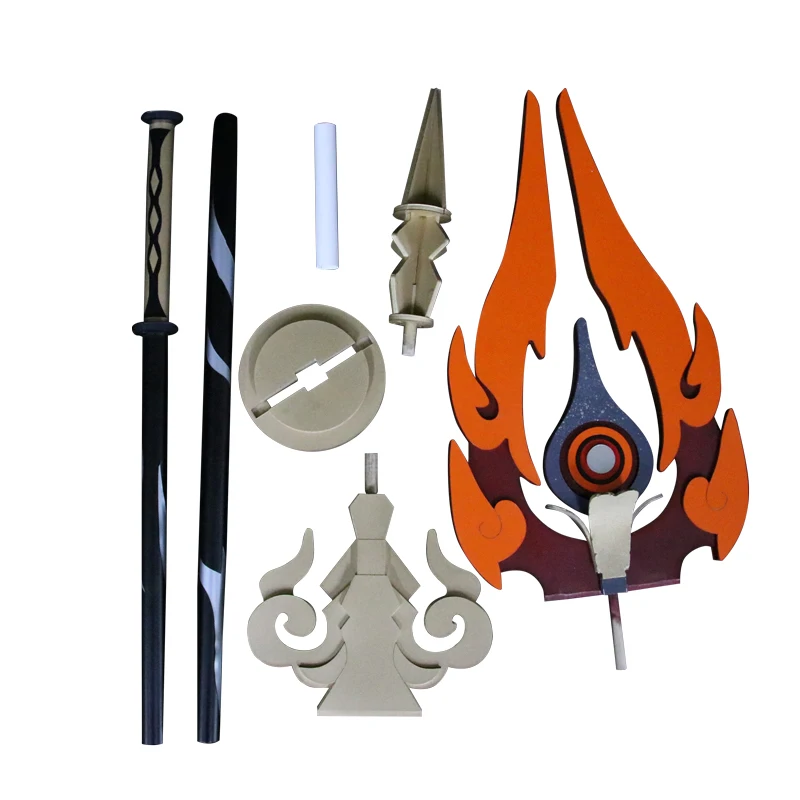 Anime Game Genshin Impact Weapon Staff of Homa Hu Tao Cosplay Props Zhongli Morax Stage Performance Prop Halloween Cos Accessory