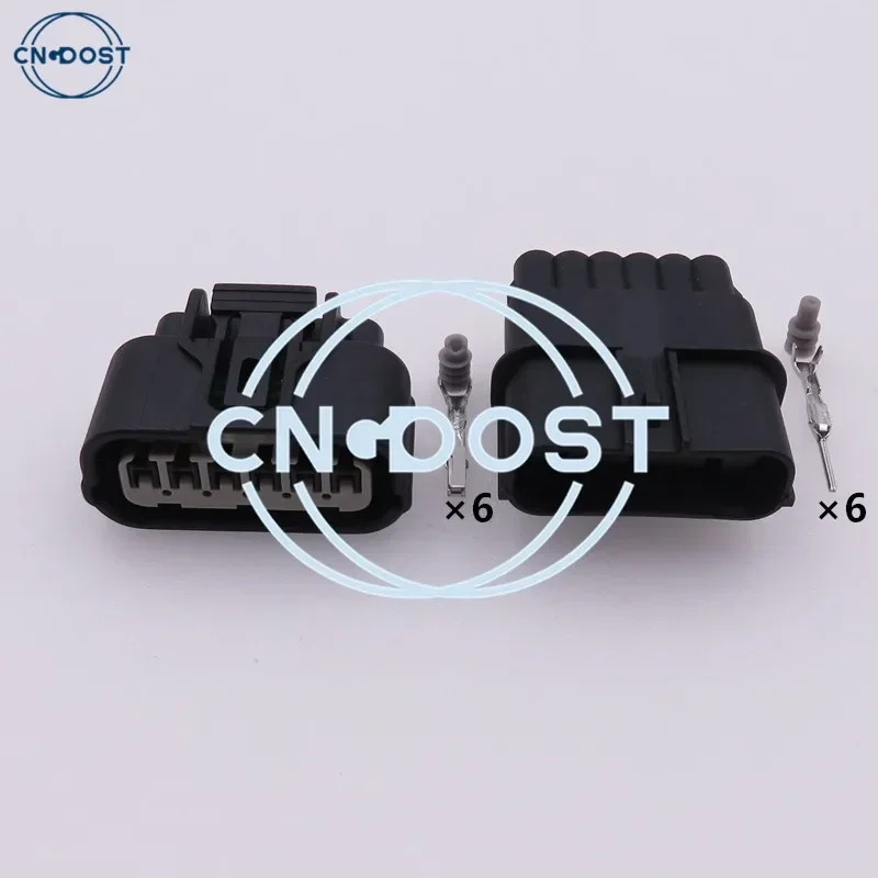 1 Set 6 Pin 6188-0658 6189-1012 AC Assembly Car Socket Waterproof LED Light Lamp Connector For Honda Auto Plug