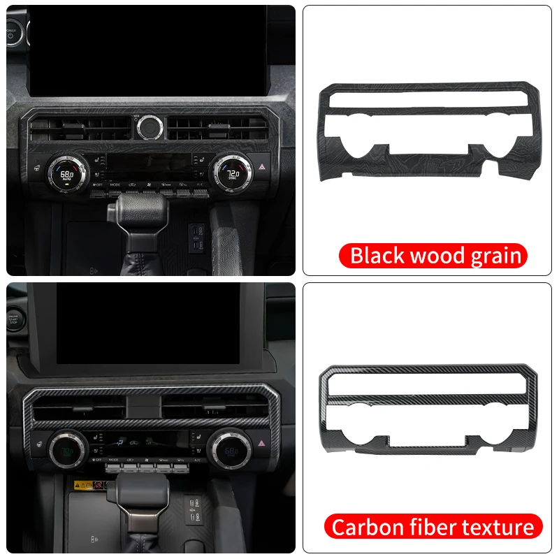 For Toyota 4Runner Tacoma 2024-2026 Center Console Air Vent Panel Trim ABS Interior Upgrade Accessories