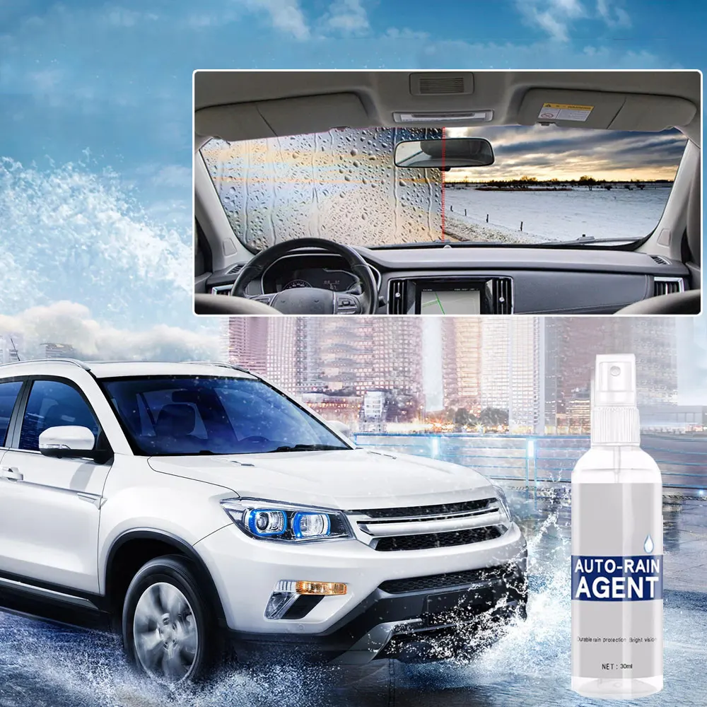 1Pc Car Glass Film Coating Agent Rainproof Anti-fog Spray Universal Car Windshield Window Glass Coating Anti-fog Rainproof Agent