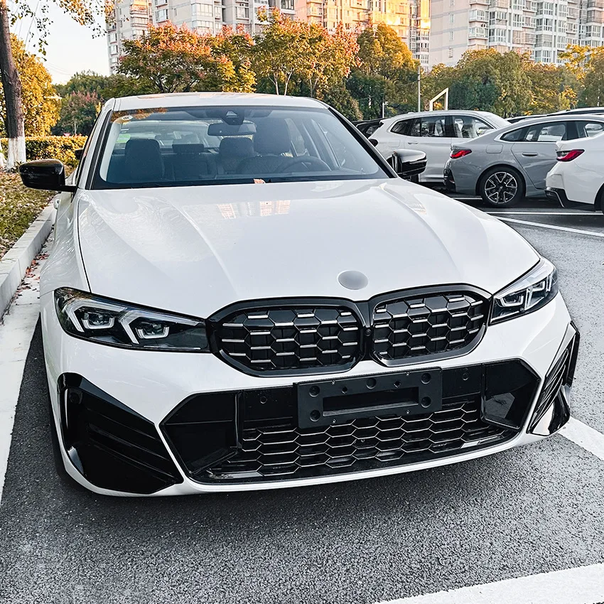 It is suitable for BMW 3 Series G20 G21 LCI M Sport 2023+ front wind knife grille exterior modification
