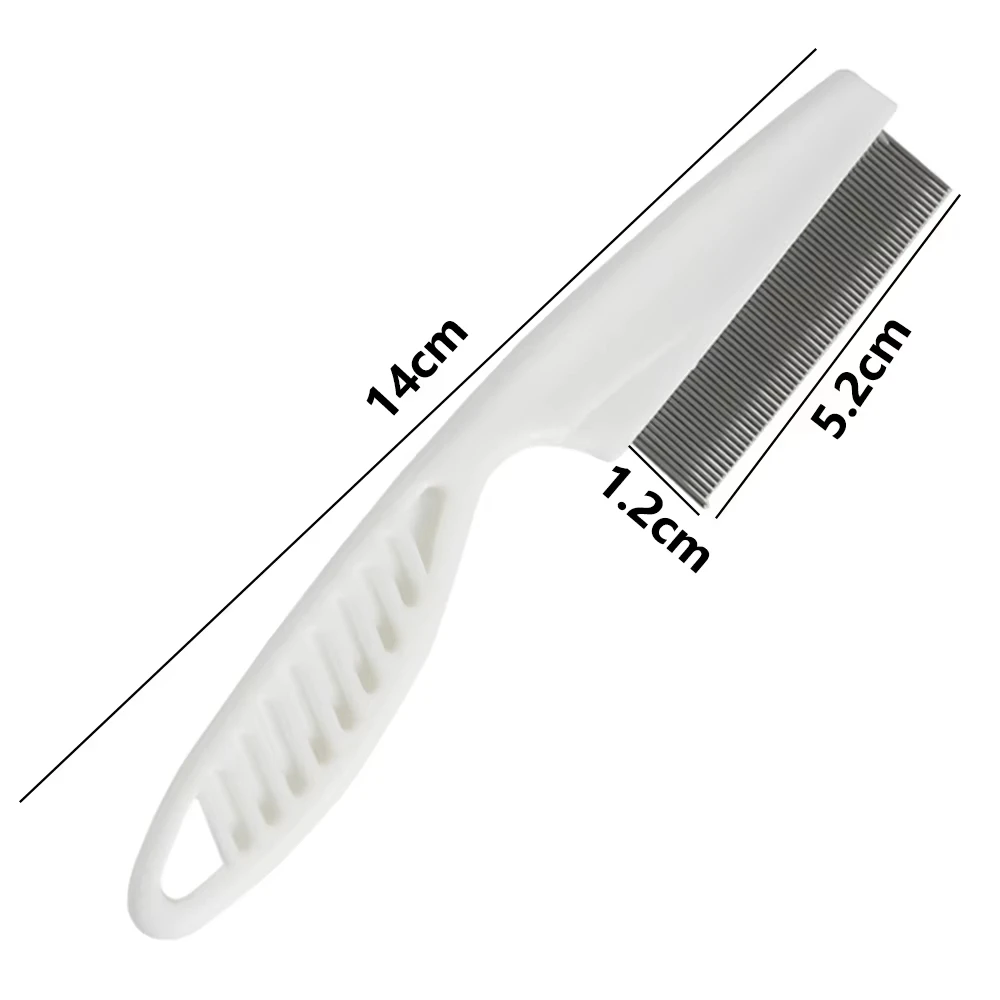 Pet Hair Shedding Comb Stainless Steel Flea Comb for Cat Dog Comfortable Pet Flea Hair Grooming Comb Dog Cat Fur Removal Brush