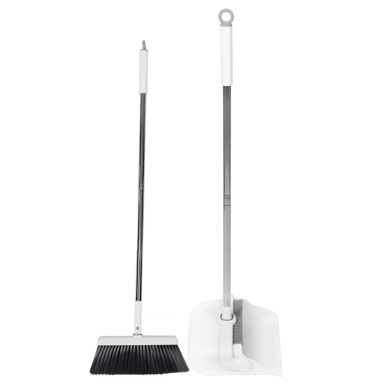 

Набор из 1 предмета: метла с мягкой щетиной и совок с длинной регулируемой ручкой, складная конструкция для экономии места, для офиса, кухни, дома, использования внутри помещений