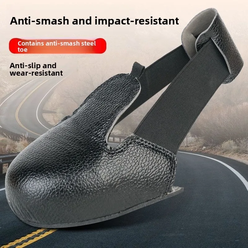 

Steel Toe Safety Shoes Leather Anti Puncture Waterproof Work Boots Construction Site Visitor Protective Footwear Slip Resistant