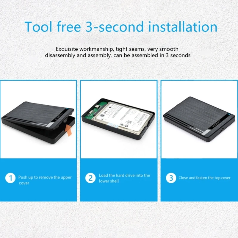 XD99 to USB HDD Box 2.5in -Serial Adapter Hard Case- SSD Enclosure