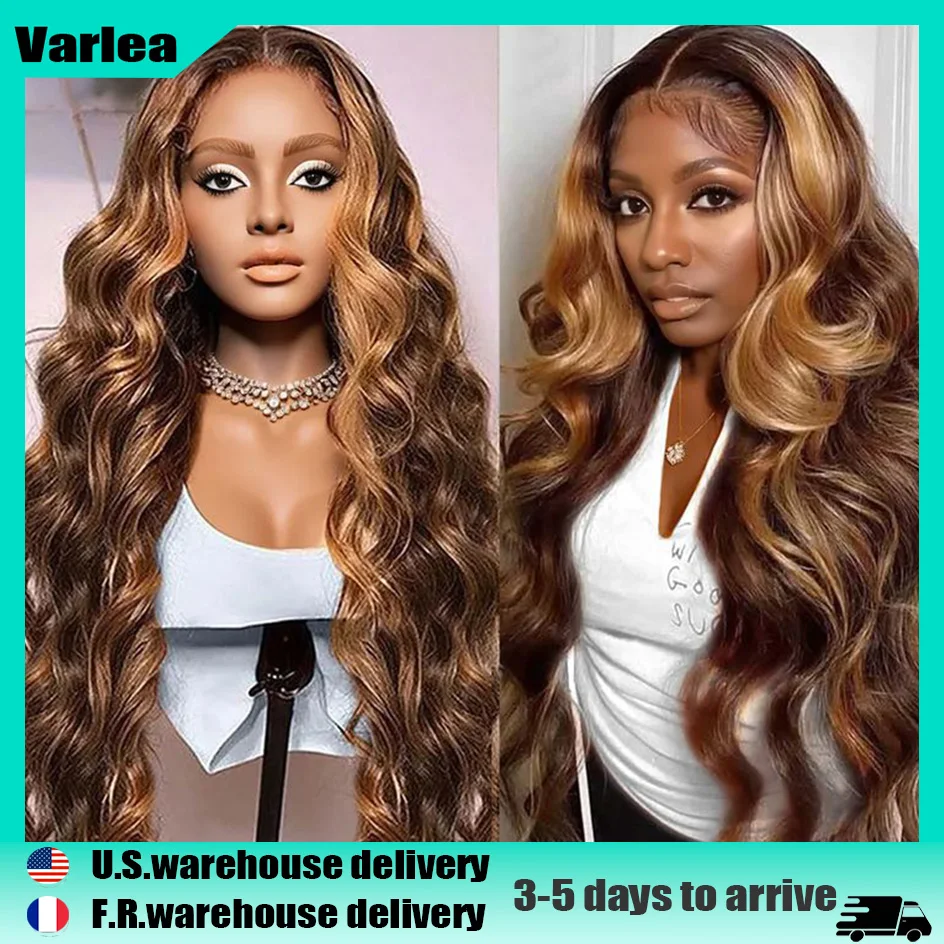 Varlea 200% Density 13x4 Lace Front Wigs Body Wave Lace Front Wig 13x6 Highlight Wig Human Hair Loose Body Wave Brazilian Hair