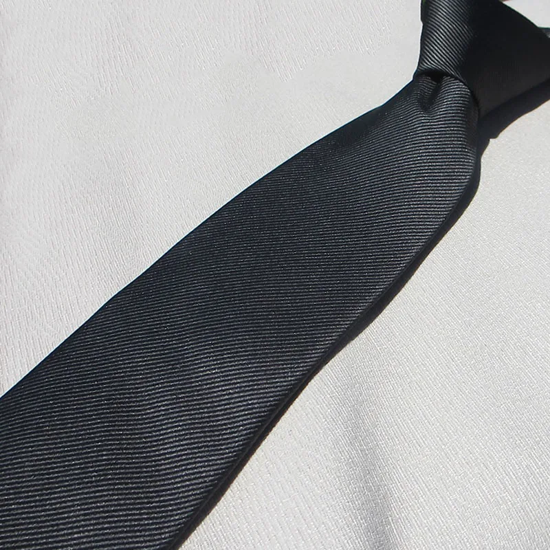 ربطات عنق رجال الأعمال باللون الأسود 100% ربطة عنق حريرية حقيقية عالية الجودة موضة ربطات العنق الرسمية لحفلات الزفاف طويلة كاجوال Cravate #2