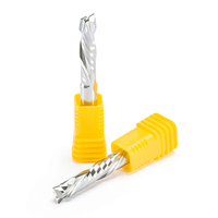 2pcs HQ SHK 4mm CEL 12-22MM Two Flutes UP DOWN Cut Spiral Carbide Mill Cutters for Compression Wood PVC End Mill Cutter Bits