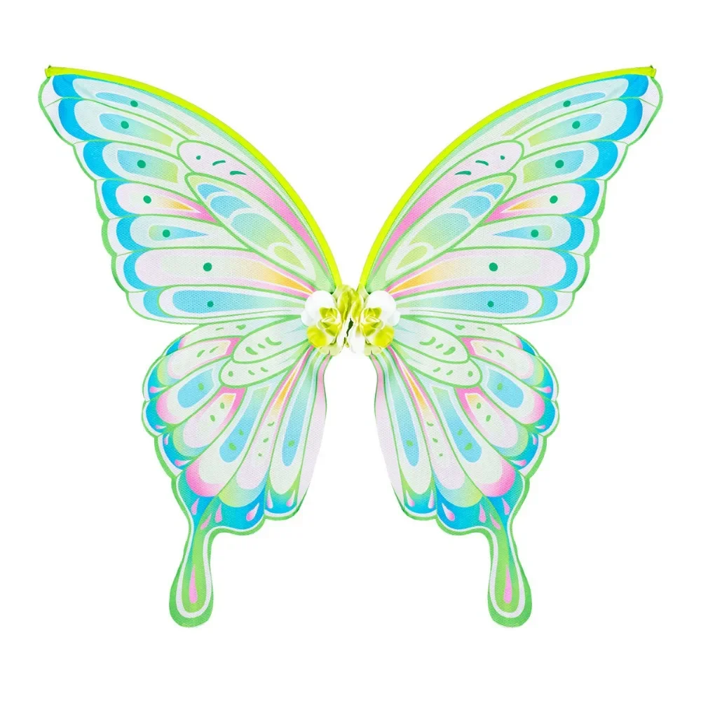 Giorno di Pasqua Bambini Adulti Ali di farfalla colorate Elfo Fiore Fata Principessa Danza Festa Spettacolo teatrale Accessorio per Halloween Cos