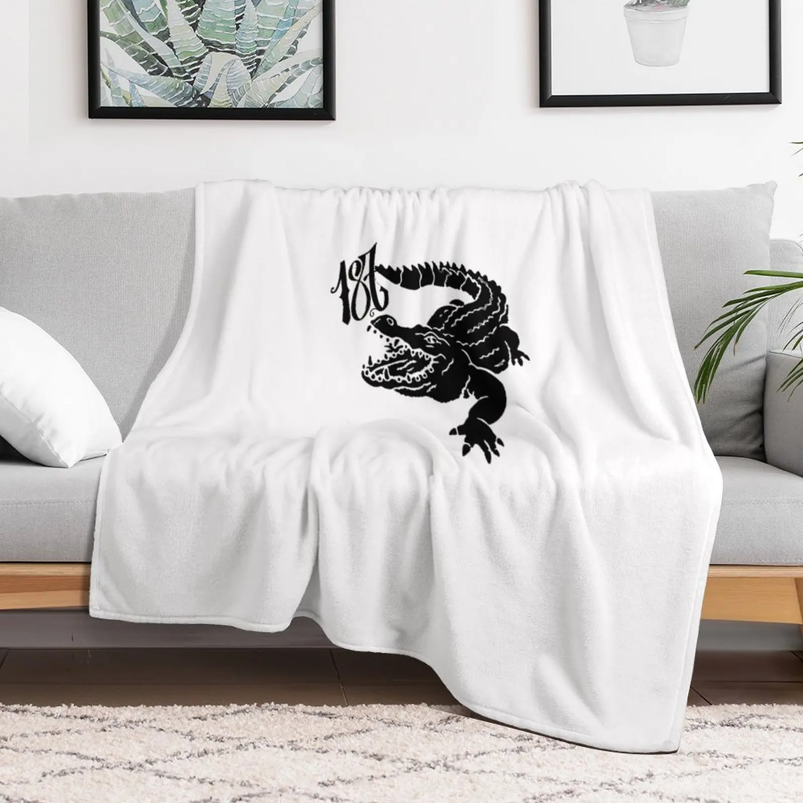 187 Strassenbande - Krokodil (no border) Throw Blanket Soft Sherpa Fleece Warm Blanket for Winter