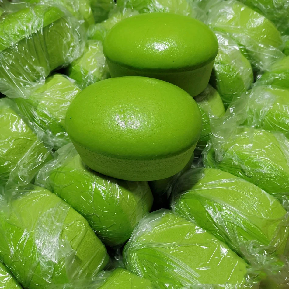 Nieuwe Simulatie Pu Matcha Cake Brood Pinch Squeeze Stress Relief Speelgoed Mini Cake Trage Rebound Zachte Pinch Decompressie Ontluchting Speelgoed