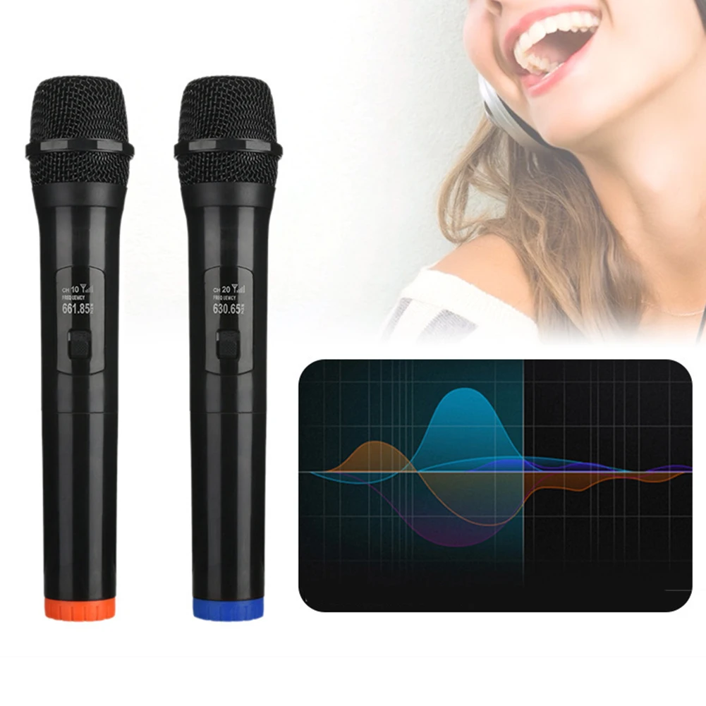 Rechargeable Wireless Microphone Receiver Cordless Dynamic Handheld Mic Karaoke For Wedding Club Party Wireless Microphone