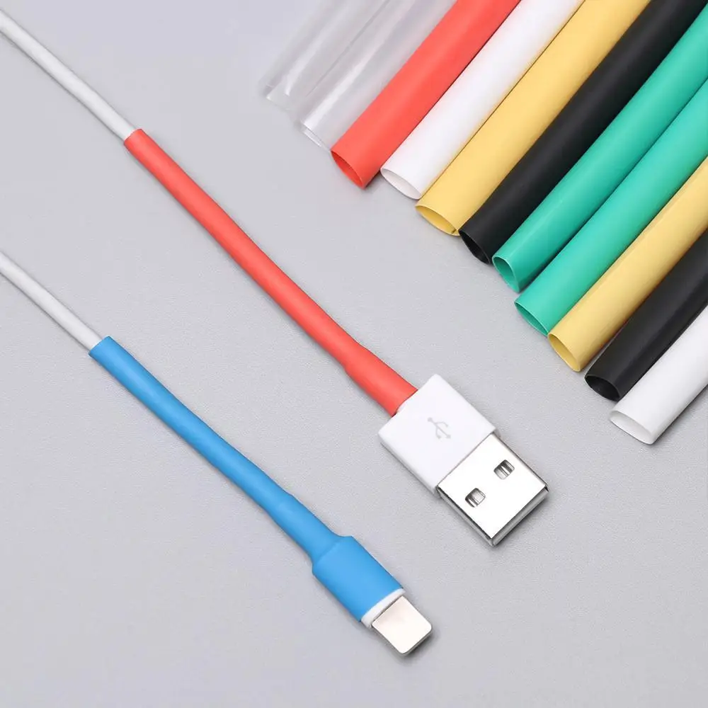 12pcs/set Protector Tube Saver Cover For iPhone Charger Cable USB Cord New