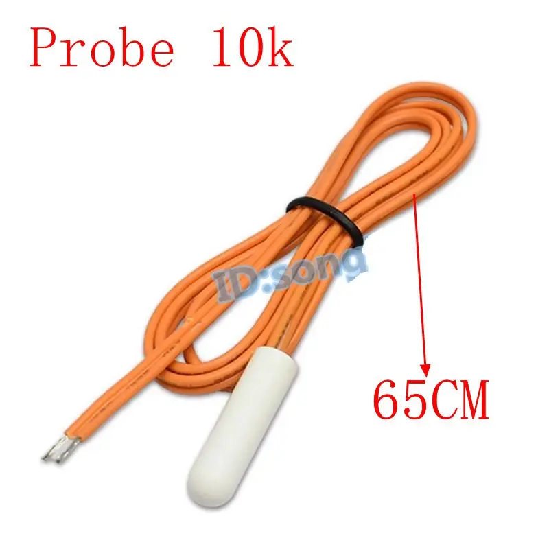 Temperature Sensor Probe For Samsung LG Refrigerator Defrosting Sensor Temperature Sensor Probe 10k 65cm